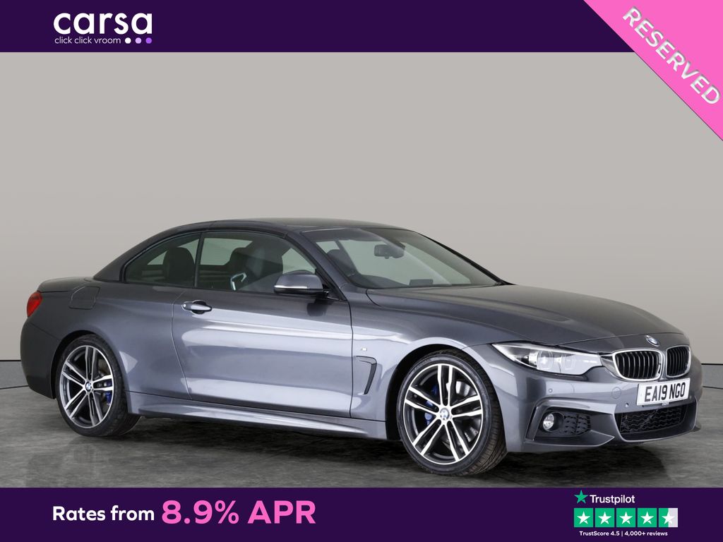 2019 used BMW 4 Series 2.0 420i GPF M Sport Convertible (184 ps)